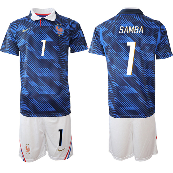 Men's France #7 Ousmane Dembélé Navy 2026 World Cup Home Soccer Jersey Suit